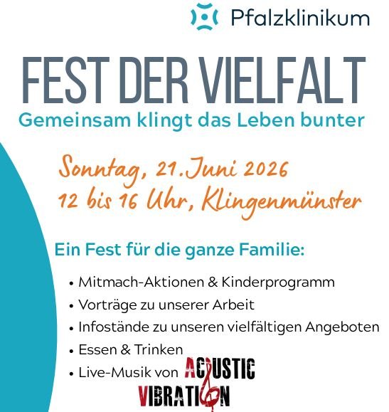 Programm des Festes der Vielfalt, 12 bis 16 Uhr am Standort in Klingenmünster, Vorträge und Highlights für Groß und Klein