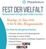 Programm des Festes der Vielfalt, 12 bis 16 Uhr am Standort in Klingenmünster, Vorträge und Highlights für Groß und Klein