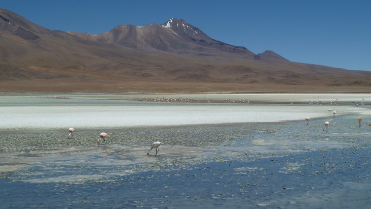 Gerd Berberich und Daniela Mandery zeigen bei ihrem Reisebericht viele Fotos - hier eine Lagune in Bolivien.