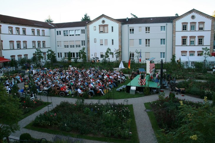 Im Rosengarten waren alle Plätze ausverkauft.